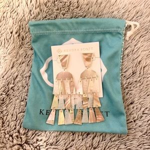 Kendra Scott Mother of Pearl statement Earrings
